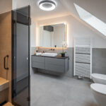 75 Badezimmer In Grau Ideen & Bilder | Houzz Inside Modern Badezimmer Grau