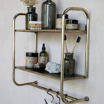 Bath Hooks Straga 18 Inch Bathroom Shelf With Towel Bar In Badezimmer Wandregal