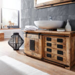 Bristol Waschbeckenunterschrank Ii, Material Massivholz, Mango regarding Badezimmer Waschbeckenunterschrank