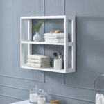 En.casa Bathroom Shelf Shelf Wall Shelf Bathroom Shelf Bathroom Furniture  Storag regarding Badezimmer Wandregal