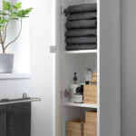 Enhet Hochschrank Mit 4 Böden+Türen, Weiß, 30X32X180 Cm – Ikea Regarding Ikea Badezimmer Hochschrank