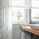 Fensterdeko Im Bad for Bad Gardinen Badezimmer Modern