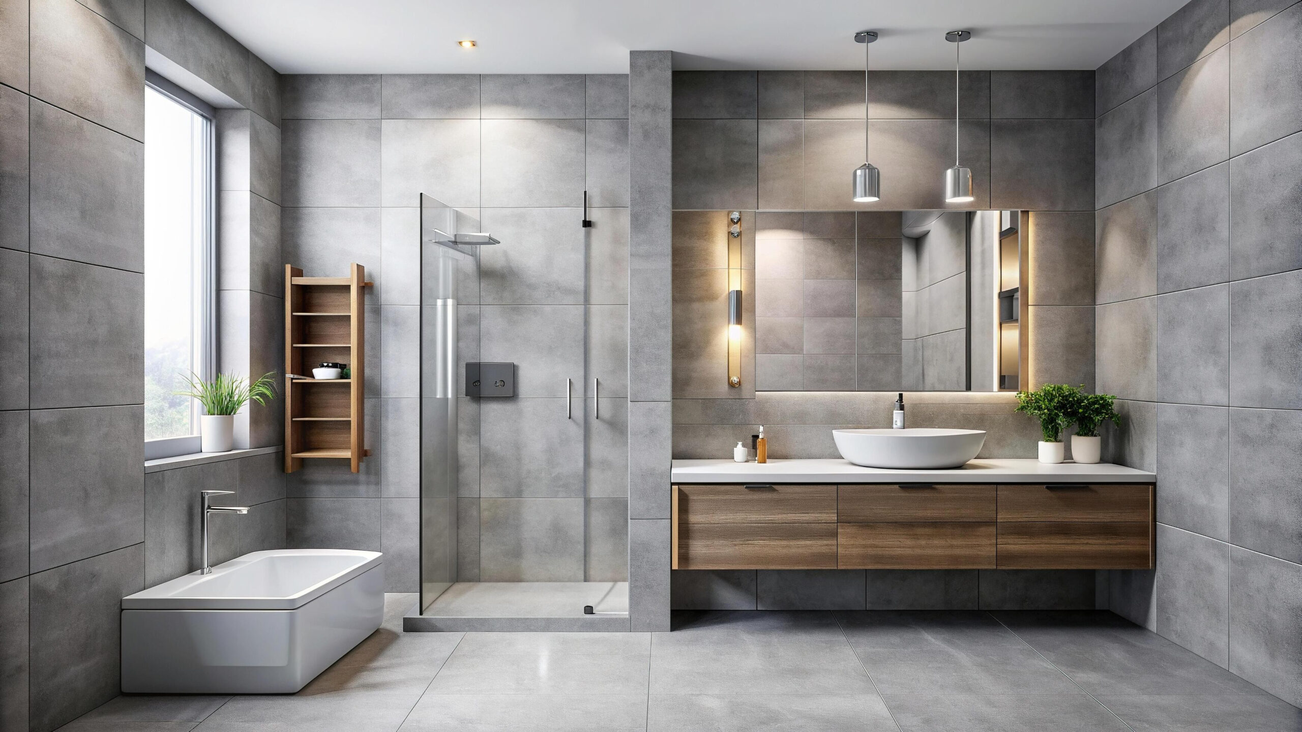 Grau Fliese Dusche, Weiss, Glatt, Funktional, Minimalistisch, Hell inside Badezimmer Fliesen Grau Modern