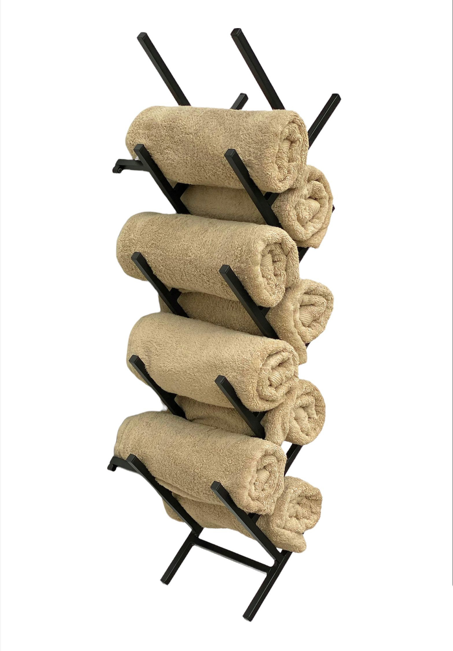 Handtuchhalter Wand Metall Schwarz Acord-Dandibo with regard to Badezimmer Handtuchregal