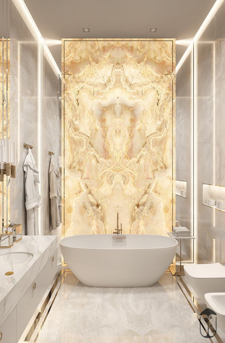 If I Ever Make It Big, A Wall Of Gold Luster Would Be A Necessity intended for Badezimmer Gold