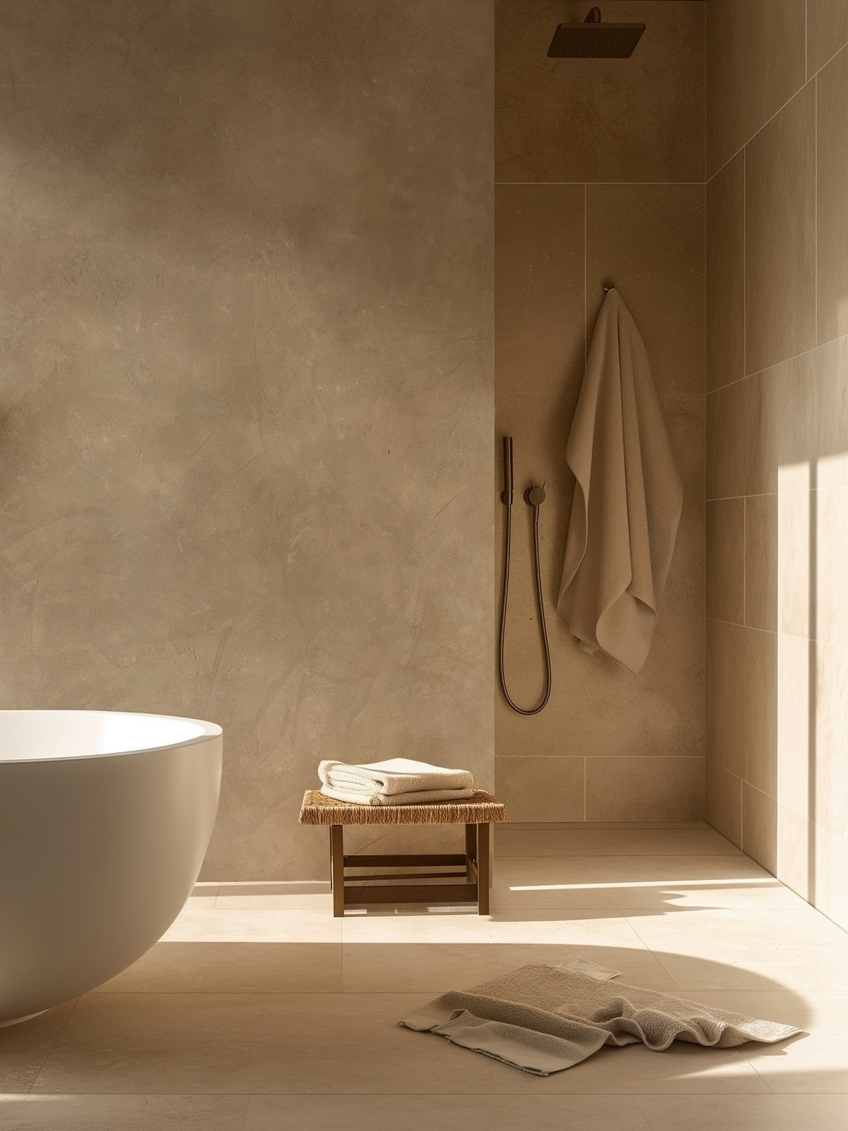 Kalkputz Im Bad | Kreadiano throughout Putz Für Badezimmer