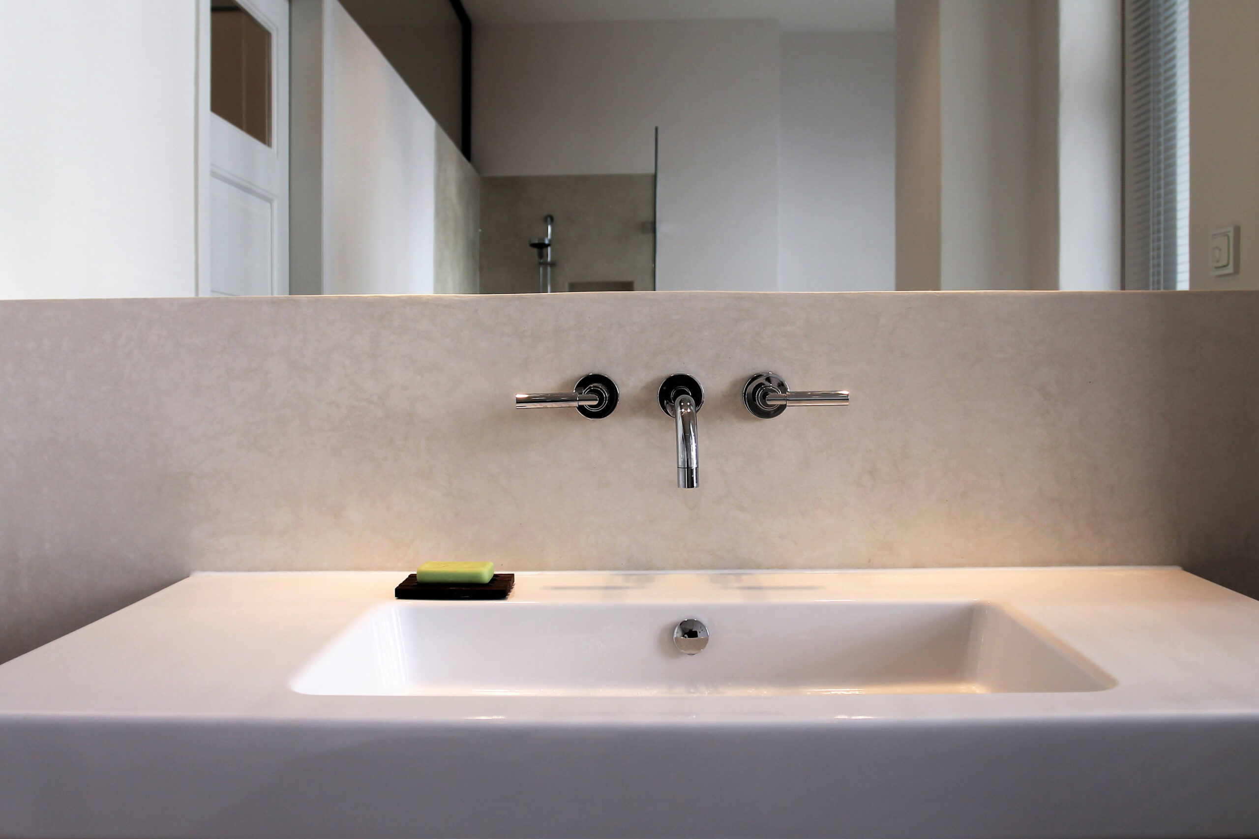 Kalkputz Statt Fliesen Im Bad with regard to Putz Für Badezimmer