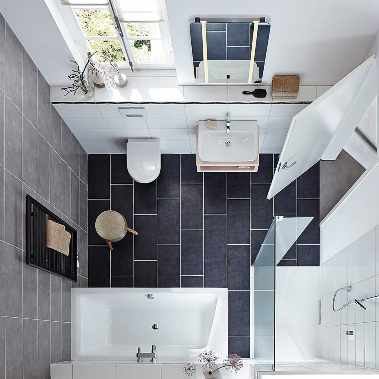 Kleines Bad Gestalten – Ideen Für Mehr Platz - [Schöner Wohnen] regarding Inspirierende Beispiele Badezimmer Fliesen Ideen