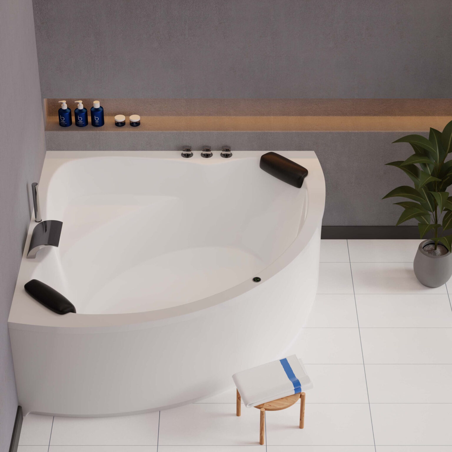 Luxus Eckbadewanne 140X140 Cm Essen Komplett-Set Kaufen intended for Badezimmer Eckbadewanne