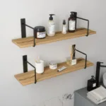 Massivholz Wandregal Linar - Wildeiche - Wohnholz Design for Wandregal Badezimmer Holz