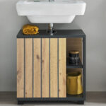 Nizza Badezimmer Waschbeckenunterschrank In Graphit, Artisan Eiche For Badezimmer Waschbeckenunterschrank
