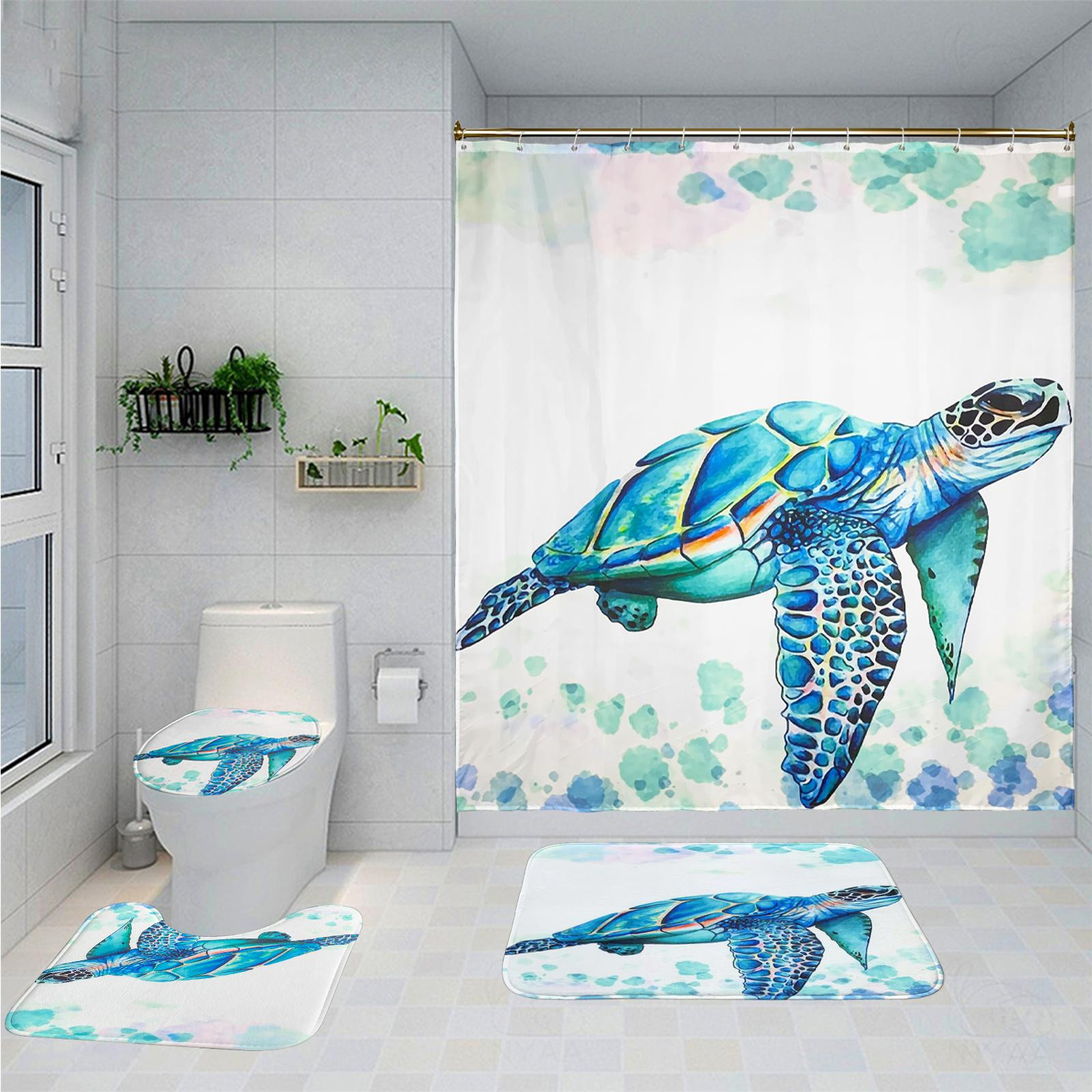 Ounona 3-Teiliges Badezimmer Teppich Set Maritim Anker Vorleger with Badezimmer Vorleger Set