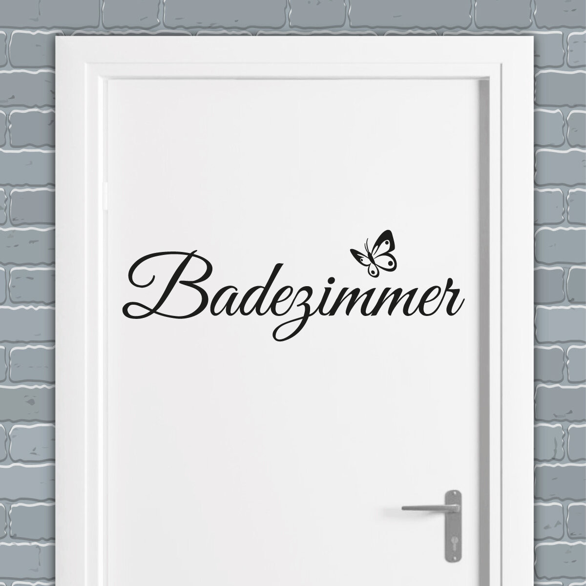 Türaufkleber Badezimmer Schmetterling Türtattoo inside Badezimmer Aufkleber
